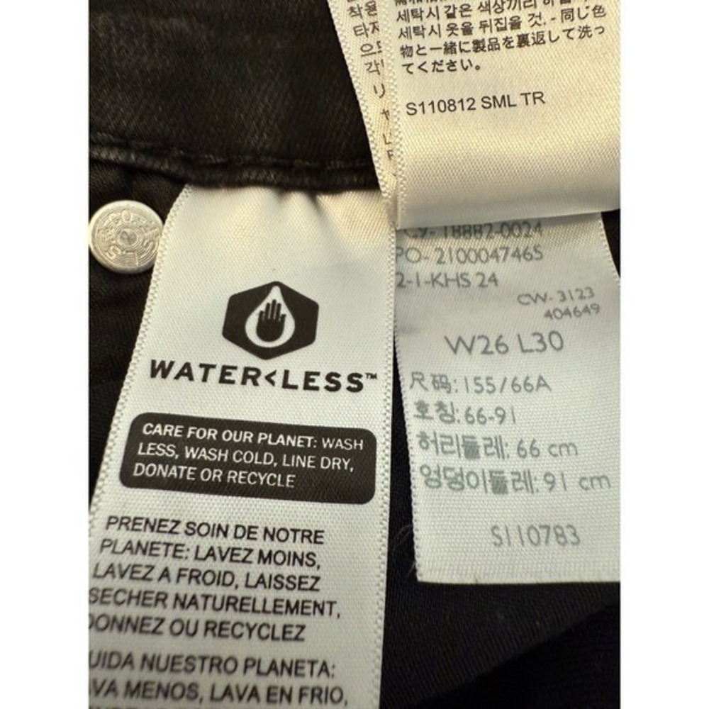 Levi's 721 High Rise Skinny Black Jeans Women's Size 26 - Picture 5 of 9